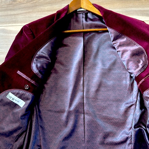 Bar III Men’s Suit Jacket - 42R - Maroon - Picture 2 of 6